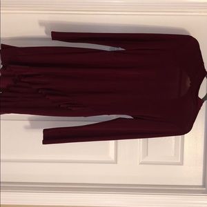 Burgundy dress